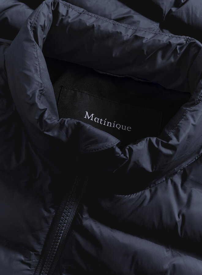 Manteau Matinique Thingo matelassé bleu marine