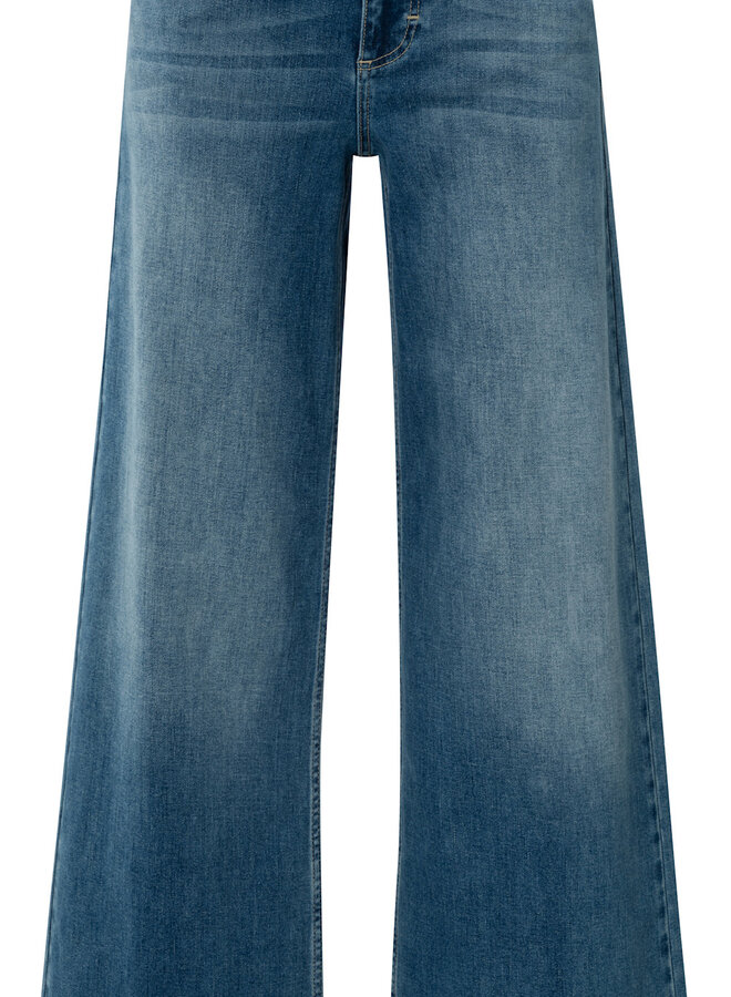 Jeans Yaya à jambes larges bleu délavé