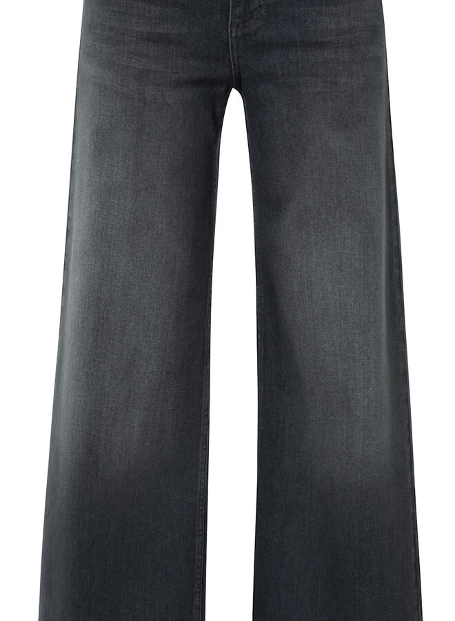 Jeans Yaya à jambes larges gris délavé