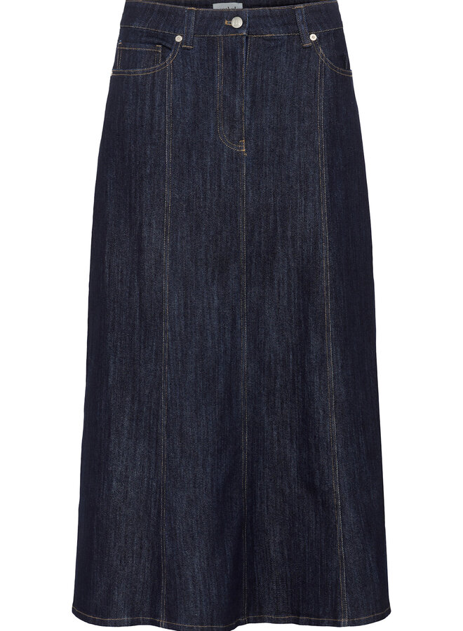Jupe midi Soaked in luxury Ninnie en denim bleu foncé