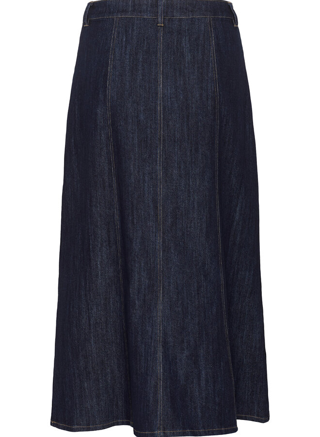 Jupe midi Soaked in luxury Ninnie en denim bleu foncé