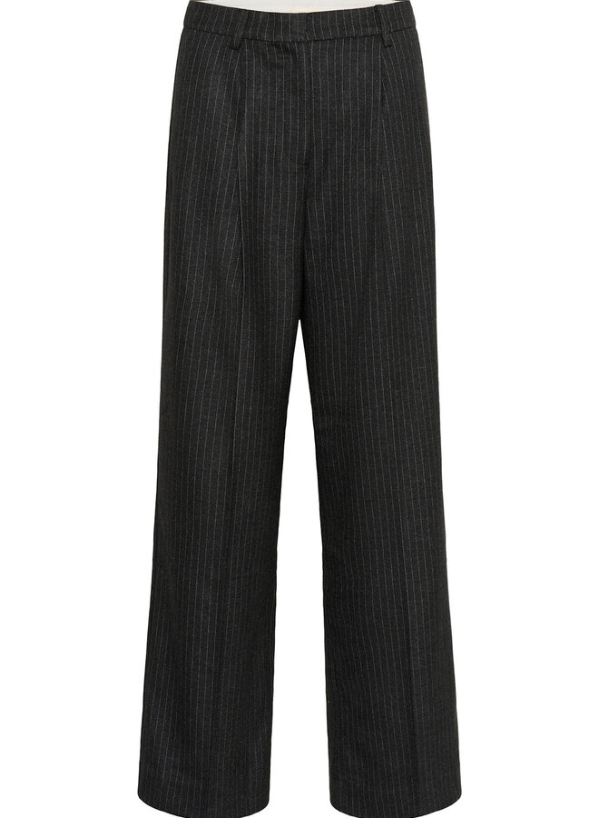 Pantalon Soaked in luxury Malodi gris rayé