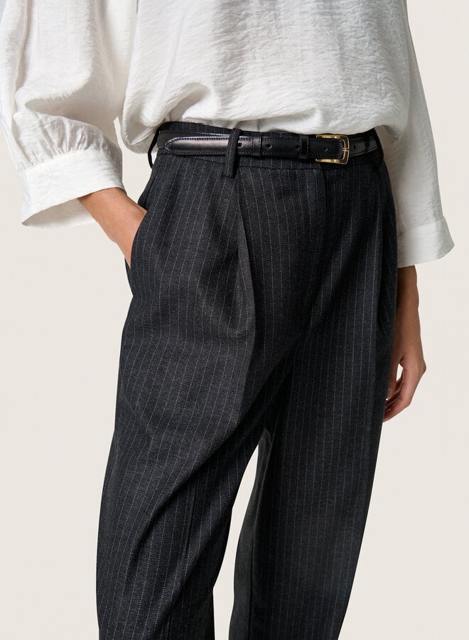 Pantalon Soaked in luxury Malodi gris rayé