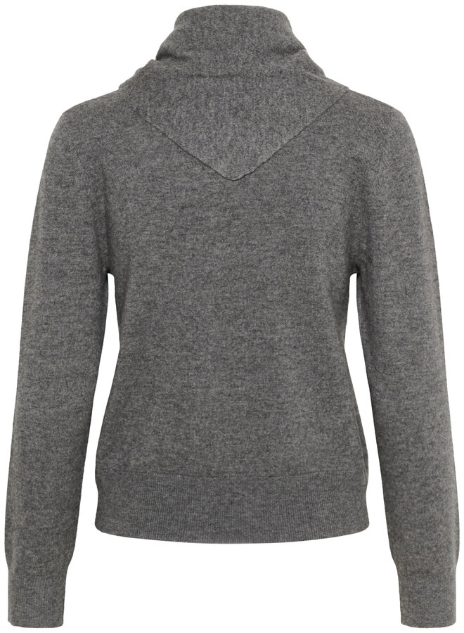 Cardigan Soaked in luxury Molina avec foulard gris mélange