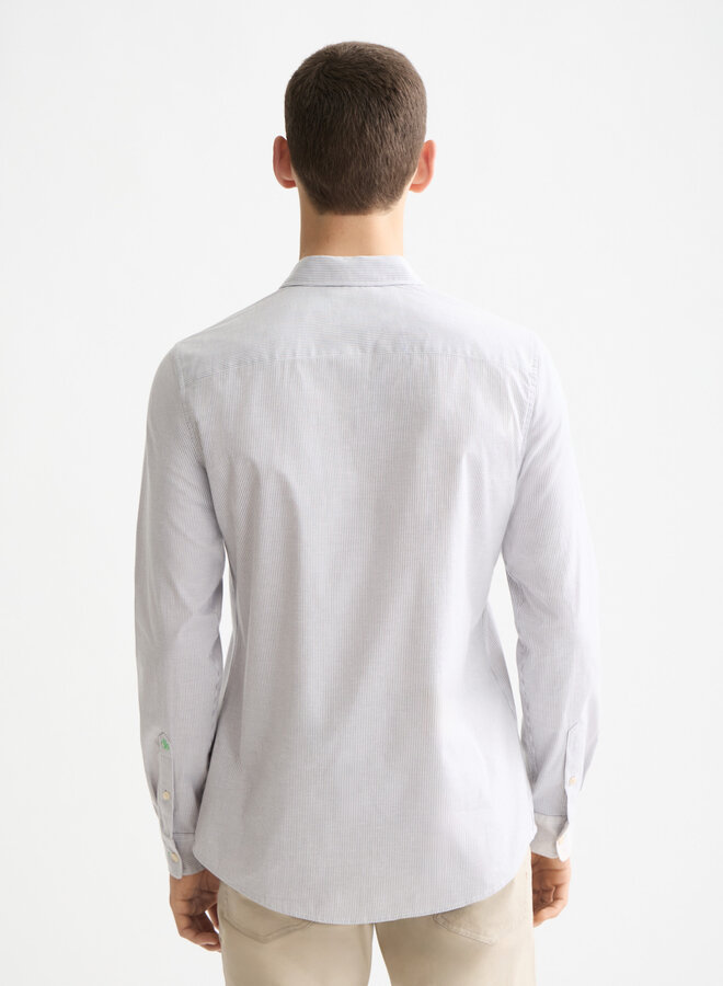 Chemise Scotch & Soda à fines rayures grises & blanches