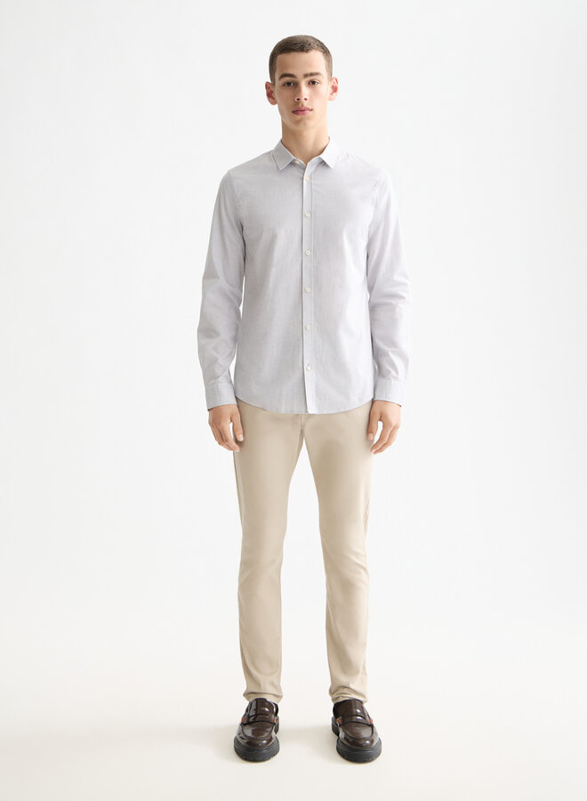 Chemise Scotch & Soda à fines rayures grises & blanches