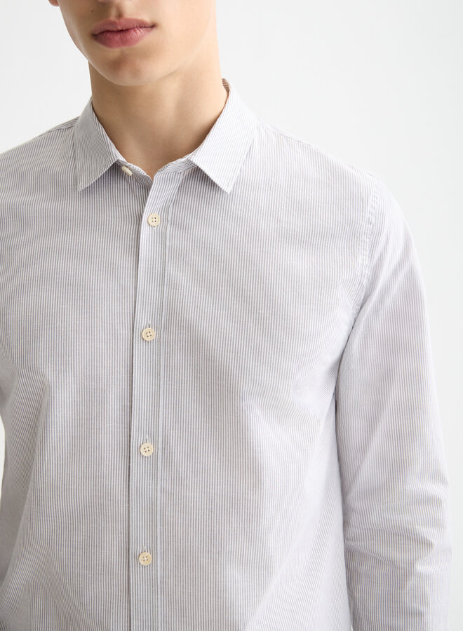 Chemise Scotch & Soda à fines rayures grises & blanches
