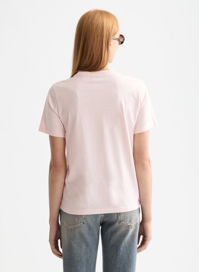 T-shirt Scotch & Soda rose avec logo coeur