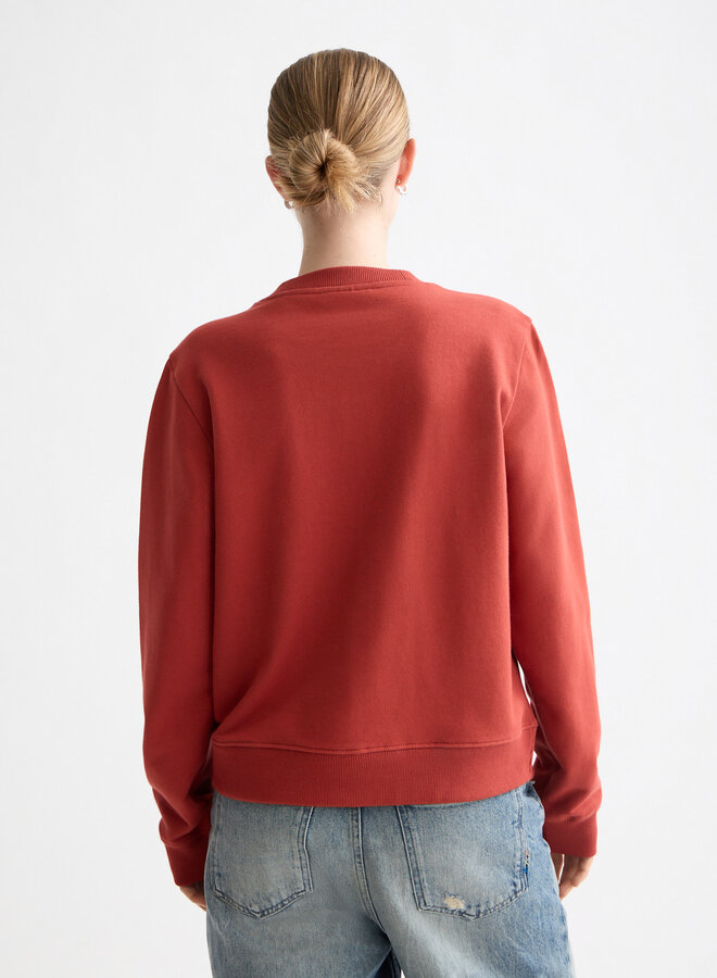 Chandail Scotch & Soda rouge à coeur imprimé