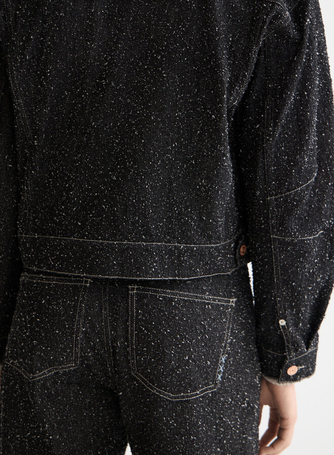 Jacket Scotch & Soda surdimensionné noir à picots