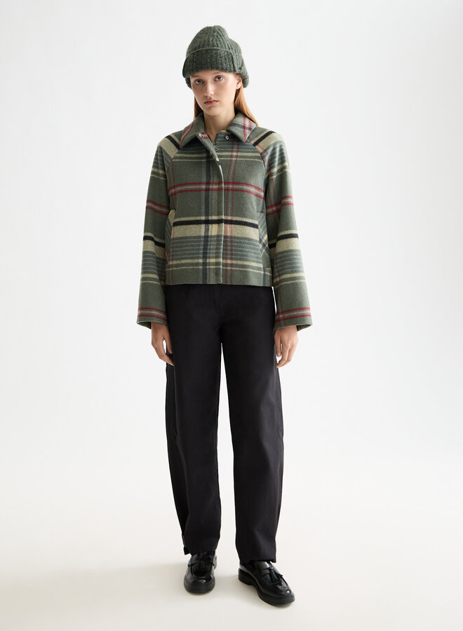 Jacket Scotch & Soda vert sauge à carreaux multi