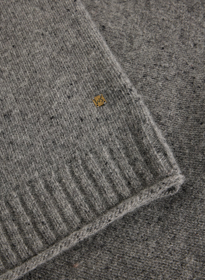 Tricot White Stuff Berkley câblé gris mélange