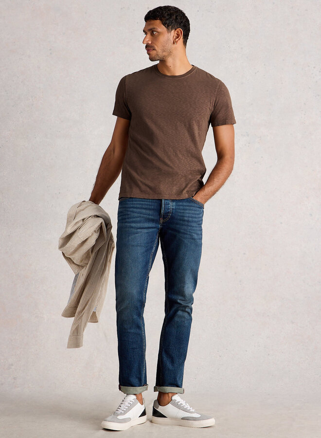 T-shirt White Stuff Abersoch brun mocha