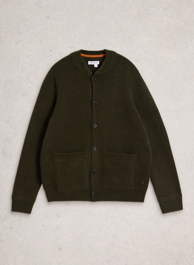 Cardigan White Stuff Bomber vert olive