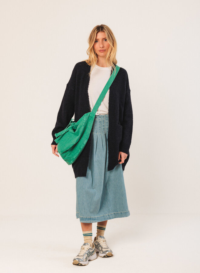 Cardigan Indi & Cold mi-long bleu marine