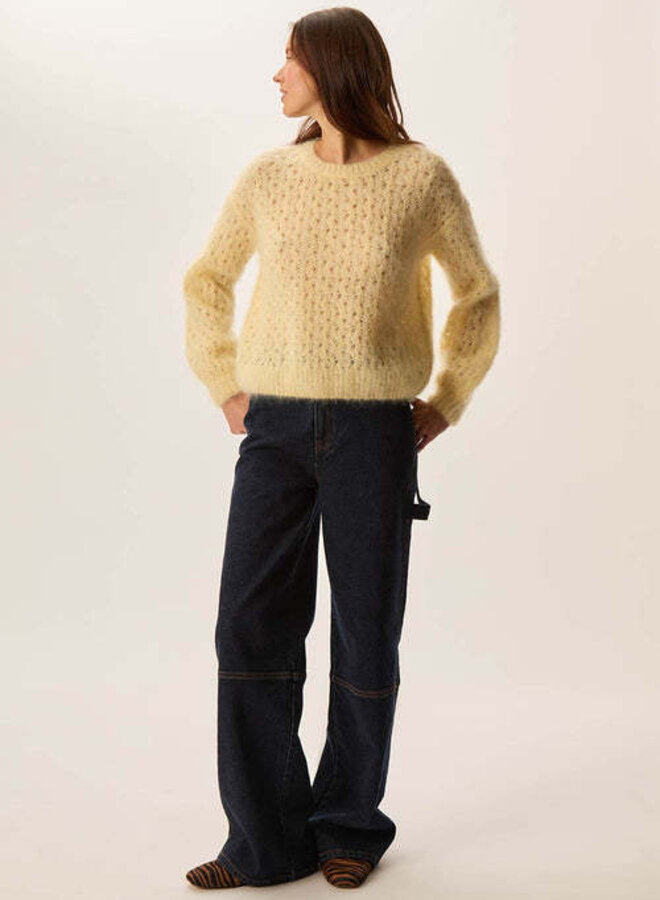 Tricot Des Petits Hauts Chimon jaune paille