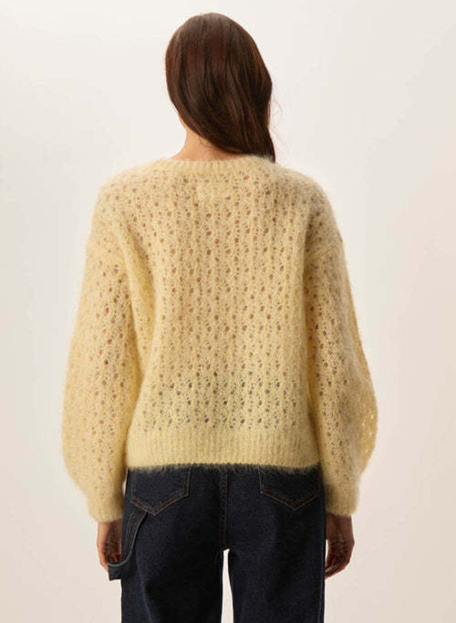 Tricot Des Petits Hauts Chimon jaune paille