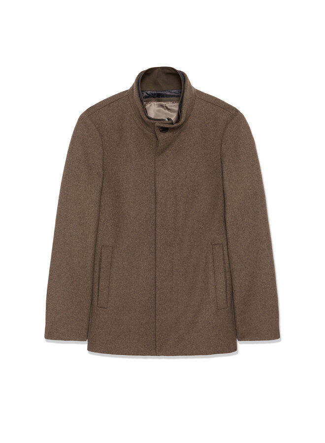 Manteau Matinique Harvey Short brun noyer mélange