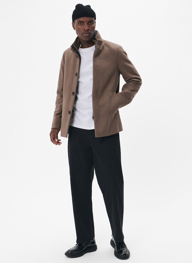 Manteau Matinique Harvey Short brun noyer mélange