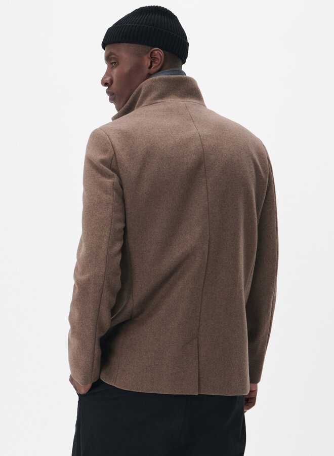 Manteau Matinique Harvey Short brun noyer mélange