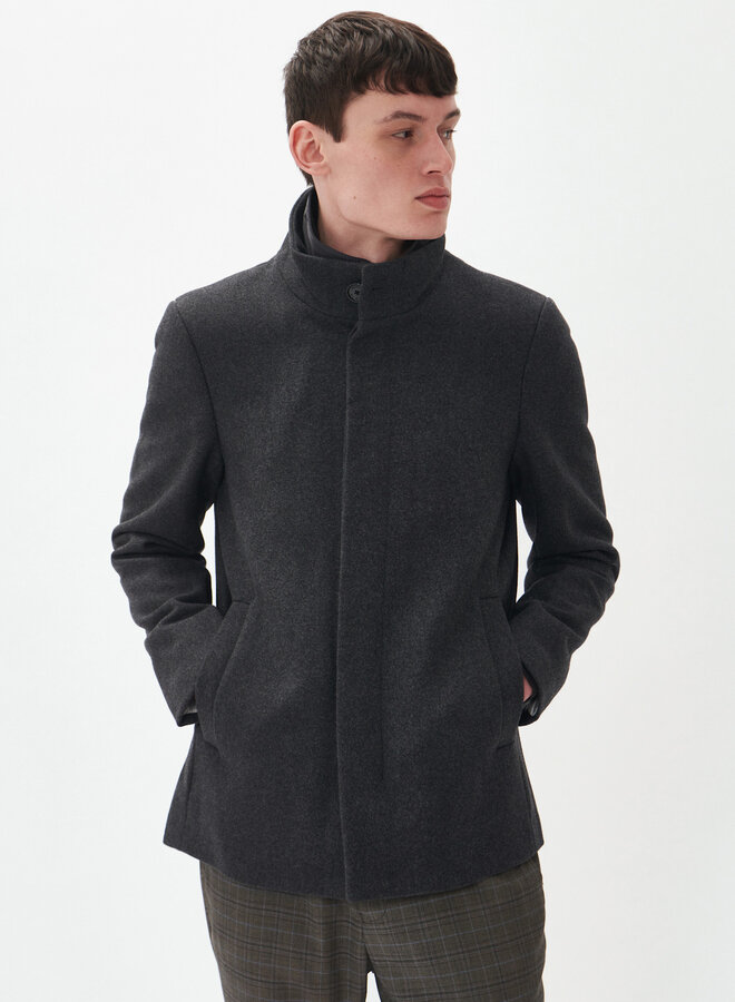 Manteau Matinique Harvey Short gris moyen mélange mélange