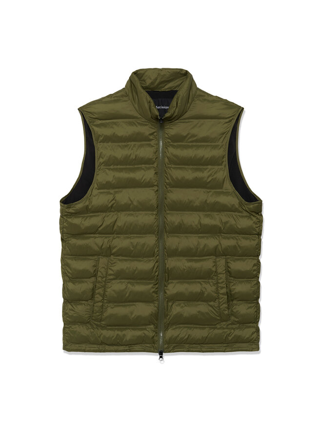 Veste Matinique Salvatore sans manches matelassée vert olive