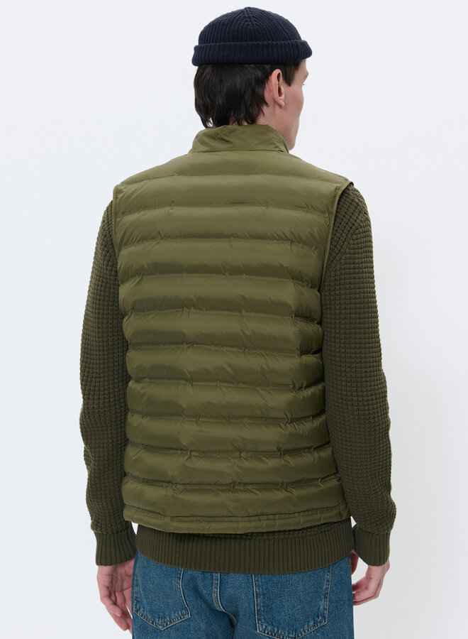 Veste Matinique Salvatore sans manches matelassée vert olive