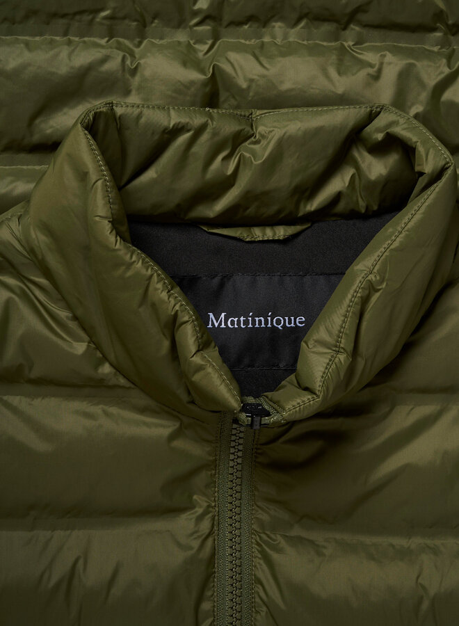 Veste Matinique Salvatore sans manches matelassée vert olive