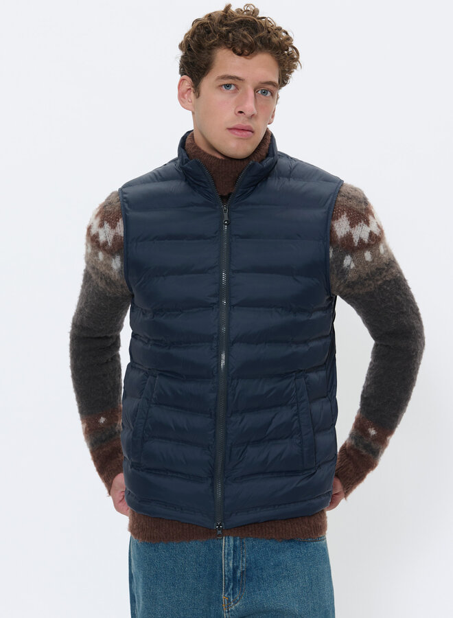 Veste Matinique Salvatore sans manches matelassée bleu marine