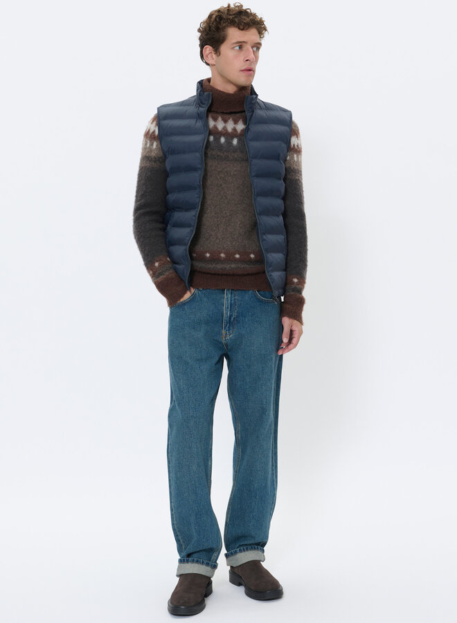 Veste Matinique Salvatore sans manches matelassée bleu marine