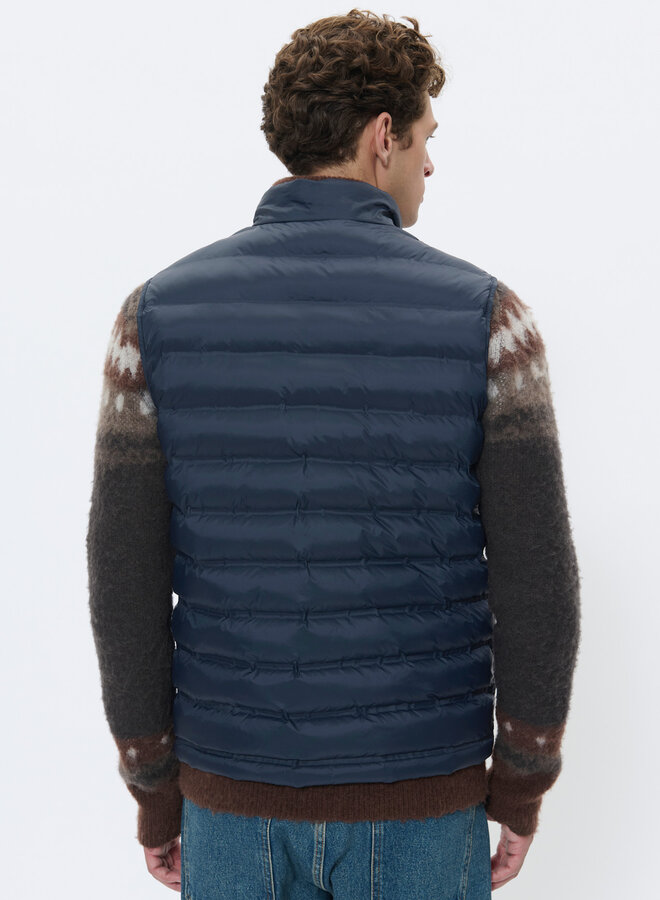 Veste Matinique Salvatore sans manches matelassée bleu marine