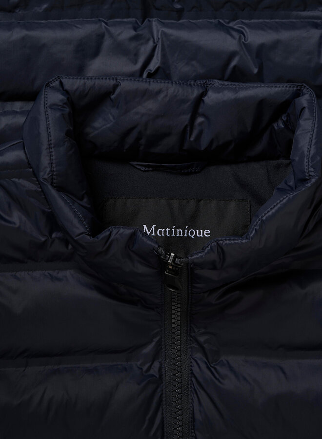 Veste Matinique Salvatore sans manches matelassée bleu marine