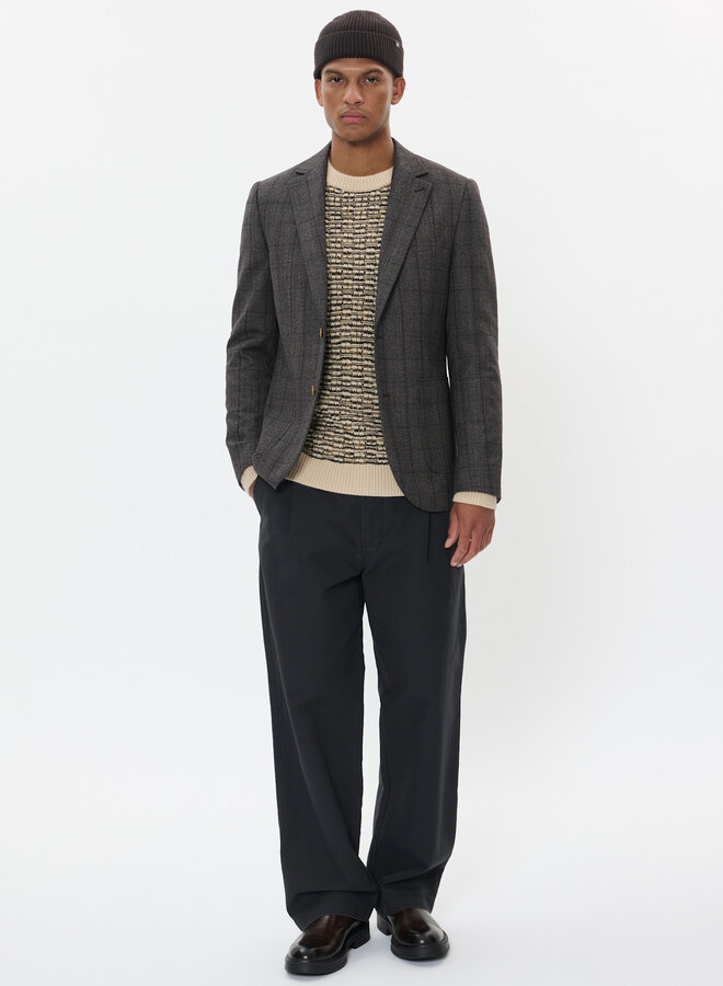 Veston Matinique George à carreaux brun espresso