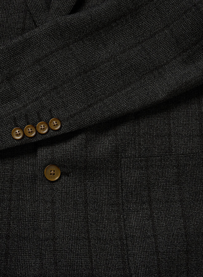 Veston Matinique George à carreaux brun espresso