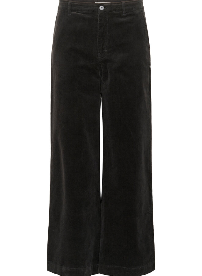 Pantalon Part Two Ninnen en corduroy fin noir
