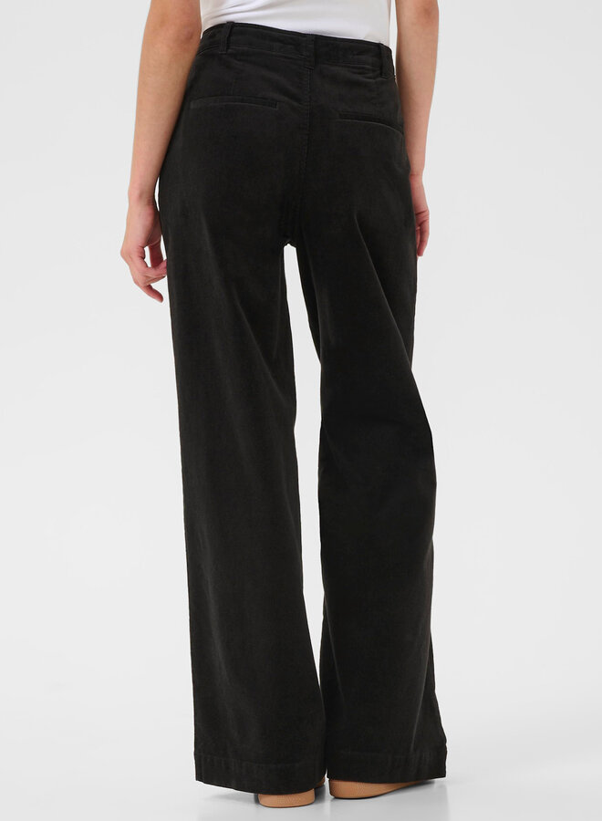 Pantalon Part Two Ninnen en corduroy fin noir
