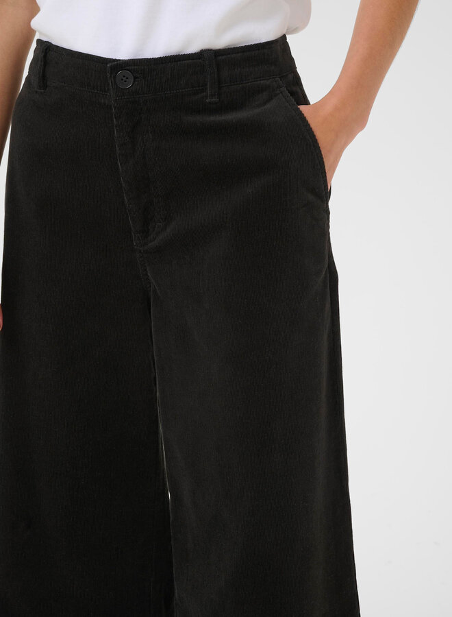 Pantalon Part Two Ninnen en corduroy fin noir