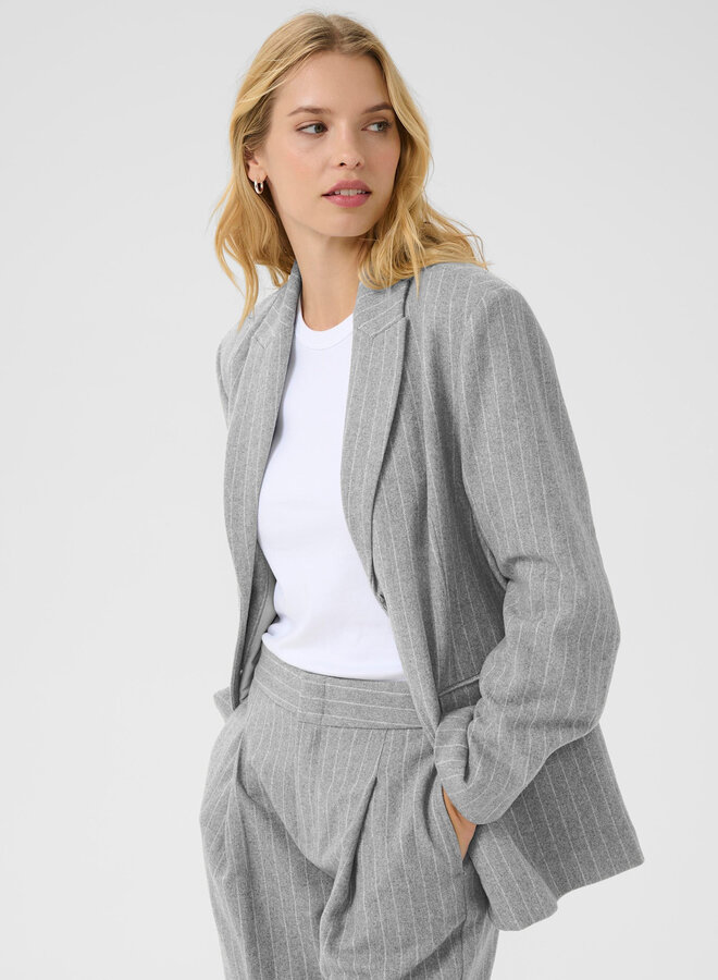 Veston Part Two Somaya gris pâle rayé