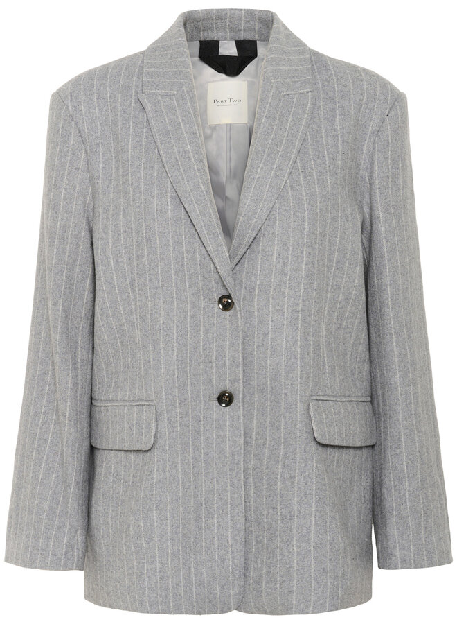 Veston Part Two Somaya gris pâle rayé