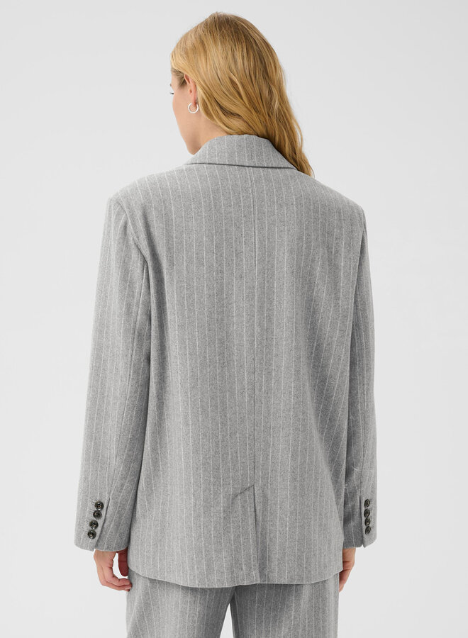 Veston Part Two Somaya gris pâle rayé