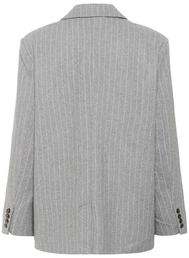 Veston Part Two Somaya gris pâle rayé