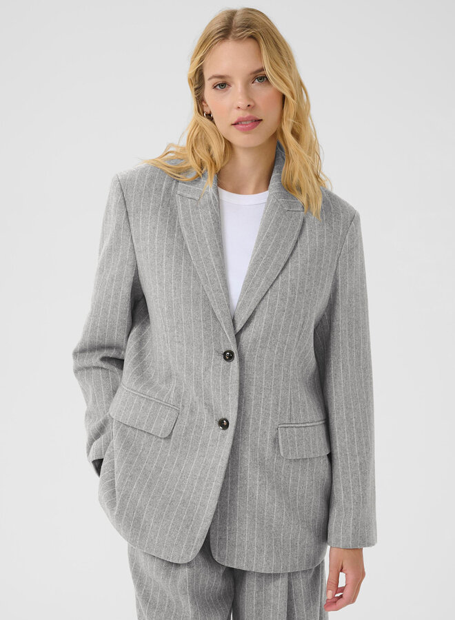 Veston Part Two Somaya gris pâle rayé