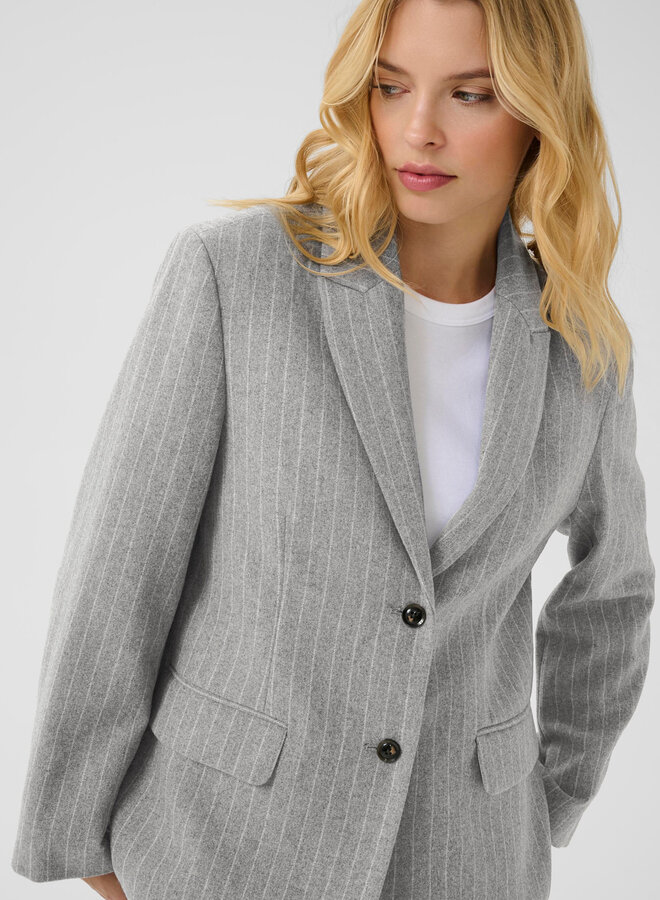 Veston Part Two Somaya gris pâle rayé