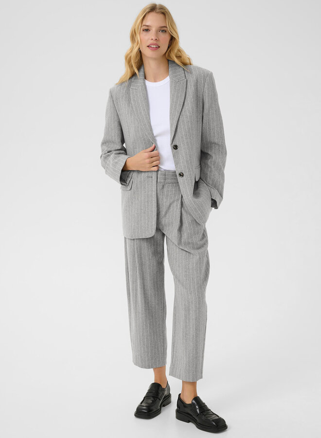 Veston Part Two Somaya gris pâle rayé