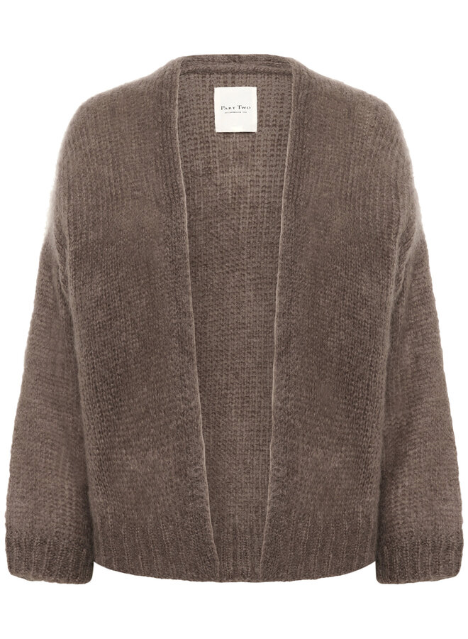 Cardigan Part Two Rastina en mohair brun taupe