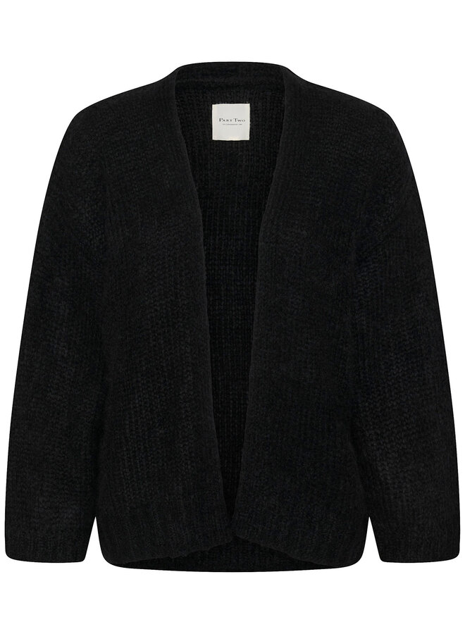 Cardigan Part Two Rastina en mohair noir