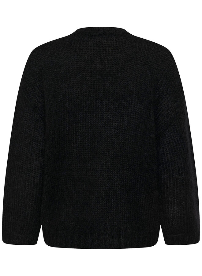 Cardigan Part Two Rastina en mohair noir