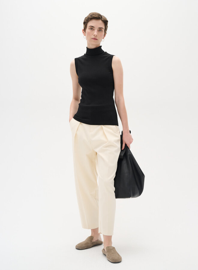 Chandail InWear Dagna à col roulé sans manches noir