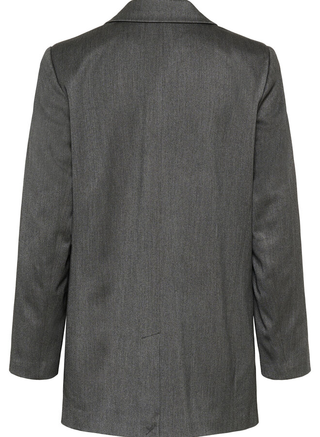 Veston InWear Brunilda à fermeture croisée gris foncé mélange