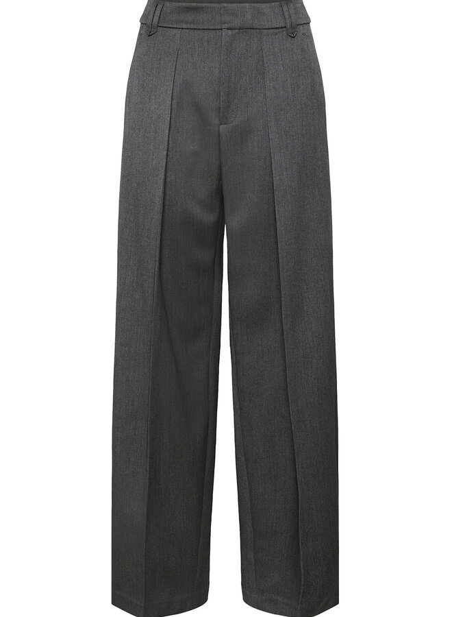 Pantalon InWear Brunilda à plis gris foncé mélange